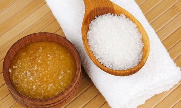 мёд і харчовая соль для лячэння каленнага артрозу